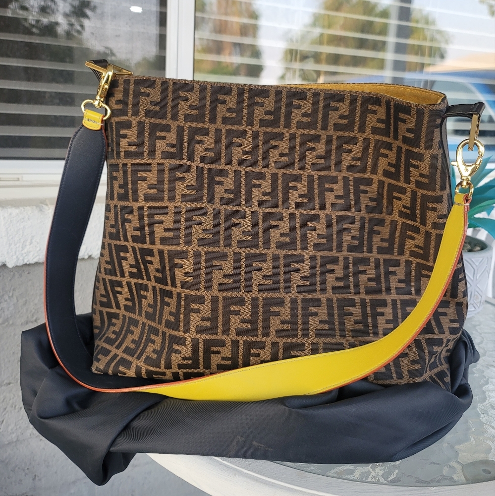 Fendi Brown Logo Purse